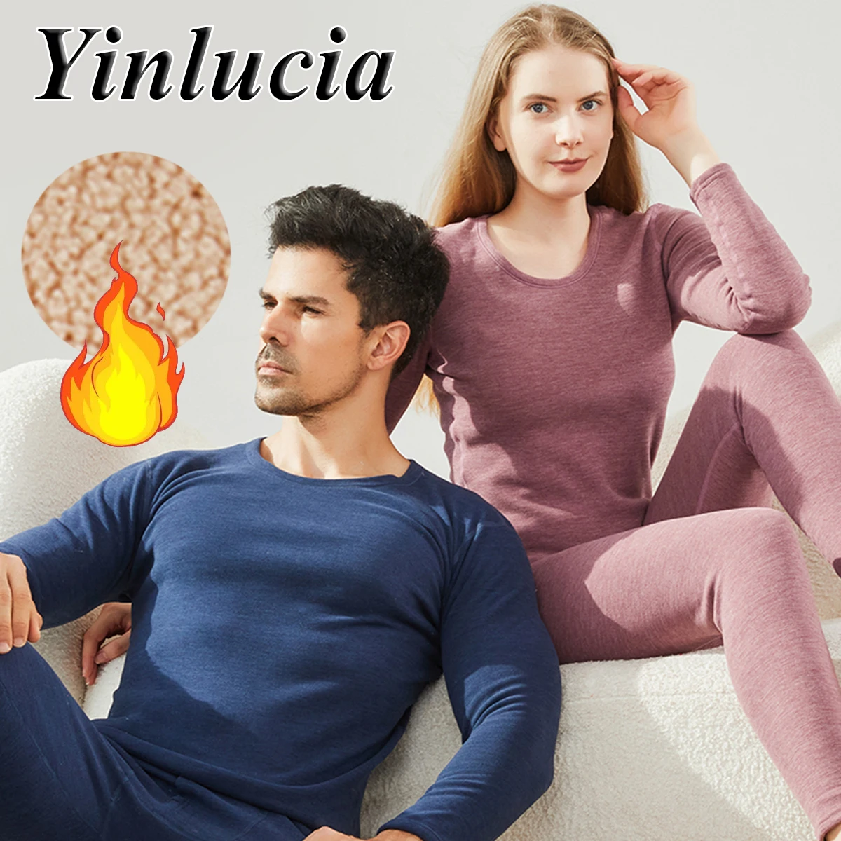 

Thermal Underwear Men Dralon AB Surface Fluffing Thicken Keep Warm Top Legging Delicately Stitched Winter Lingerie Tights Suit