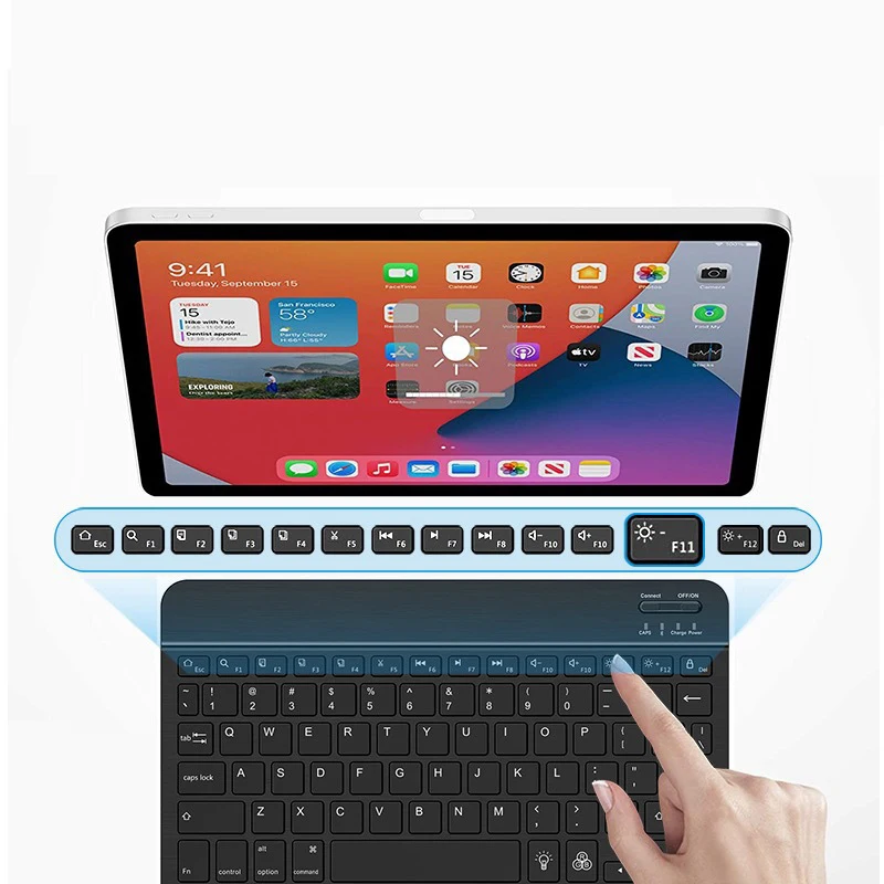 Клавиатура со светодиодной подсветкой и мышь беспроводная клавиатура для iPad Xiaomi