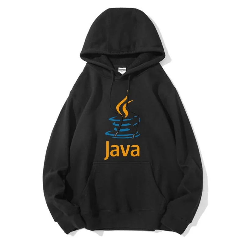 

Толстовка мужская с принтом JAVA, Свитшот из смеси хлопка, Осень-зима