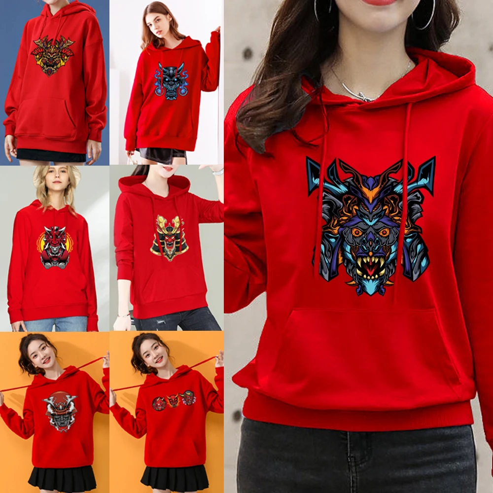 

Monster Printing Hoodies Women High Street Loose Simple Sweatshirts Casual Long Sleeve Sweatshirt Women Clothes Top Pullover