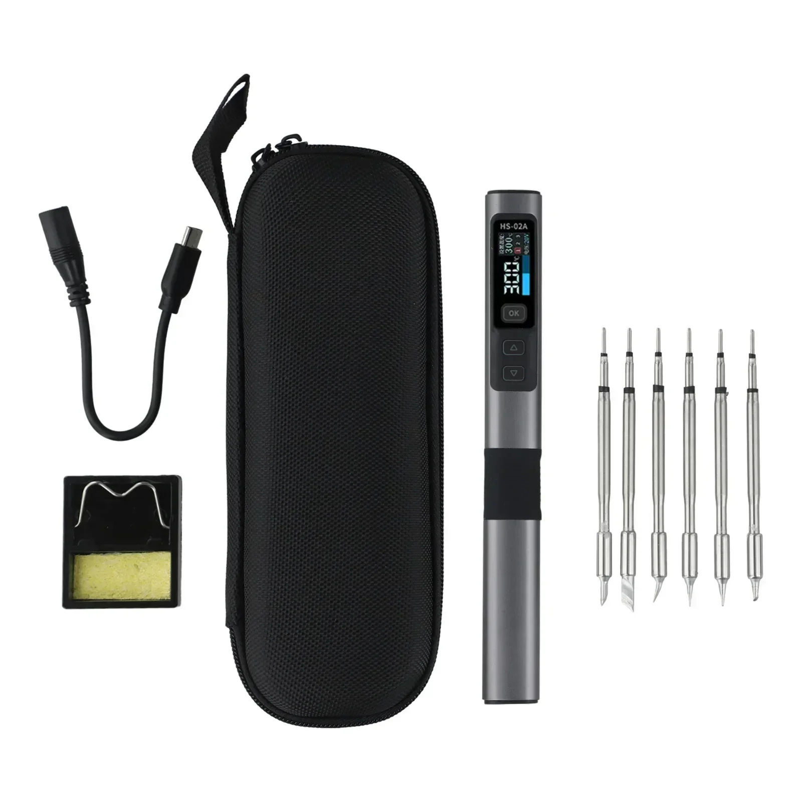 Для FNIRSI HS02A паяльник умные электрические комплекты постоянной температуры PD/QC/DC