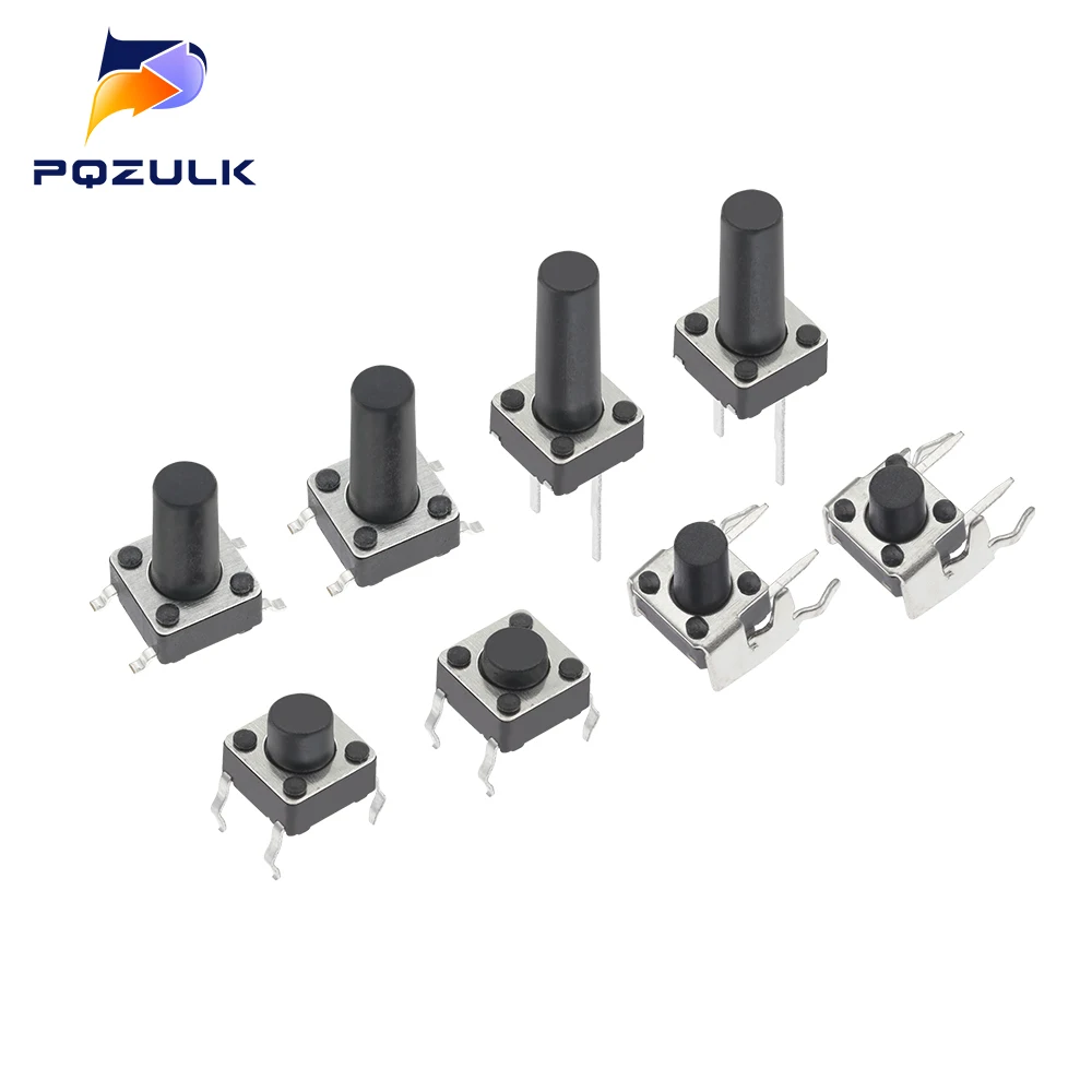6*6 тактовый тактильный кнопочный переключатель 4 3-13 мм SMD DIP 2P/4Pin