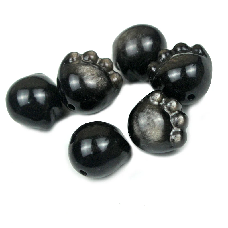 Натуральный серебряный камень вспышка кристалл толстая кошачья лапа одиночный