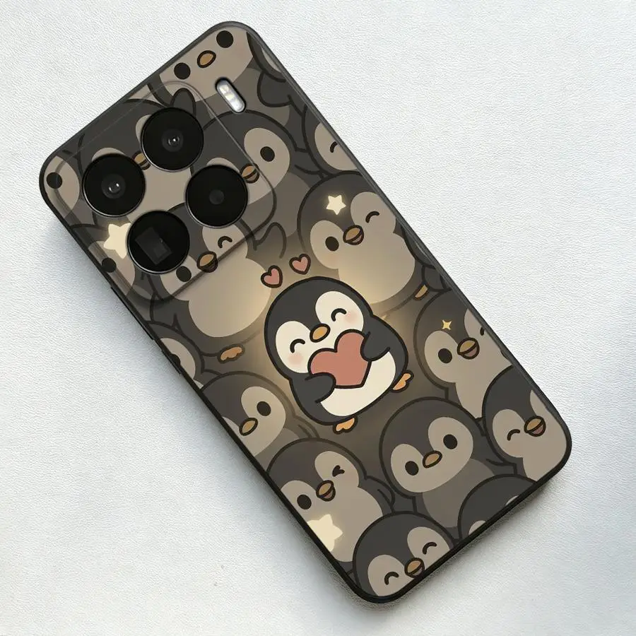 Фото Чехол для телефона Cute Penguin Love Art Funda для Xiaomi Mi 14 12 11 13 Lite 12X 12T Pro 11T 10T №3