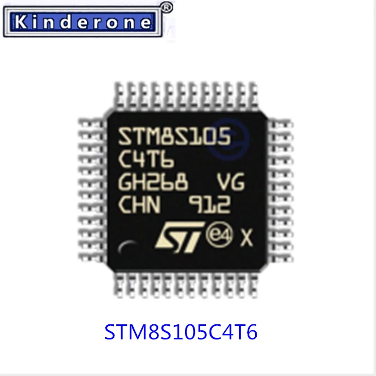 1-100PCS STM8S105 C4T6 STM8S105C4T6 STM 8S105C4T6 STM8 S105C4T6 STM8S 105C4T6  ST E4 QFP-48 NEW IC