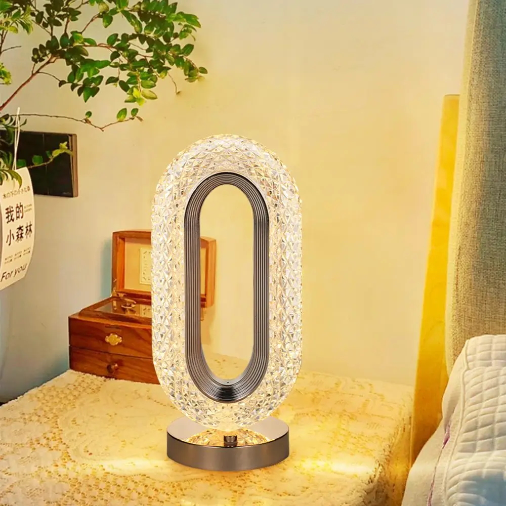 

Nordic LED Crystal Table Lamp For Home Room Decoration Accessories Bedroom Bedside Lights Indoor Lighting Desk Lamps Furniture