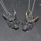Винтажная подвеска в виде маски призрака, мужское ожерелье из нержавеющей стали в стиле хип-хоп, дешевая бижутерия, бесплатная доставка
