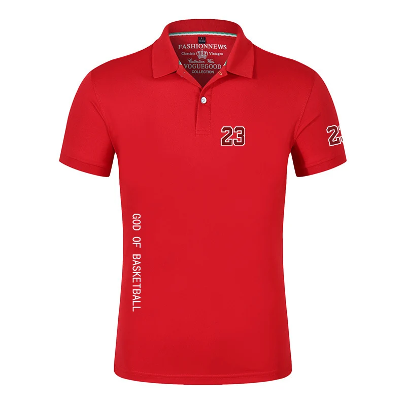 

23 Letters 2023 New Summer 100% Cotton High Quality Polos Shirts Men's Sports Solid Color Short Sleeve Fashion Clothes