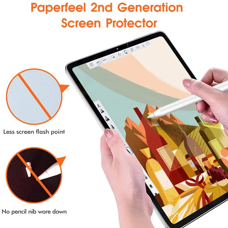 Drawing Paperlike Screen Protector for Microsoft Surface Pro 7 6 5 4 7+ accessories Like Paper Film Surface Pro 7 Matte Soft Glass Book laptop Surface Pro7 images - 6