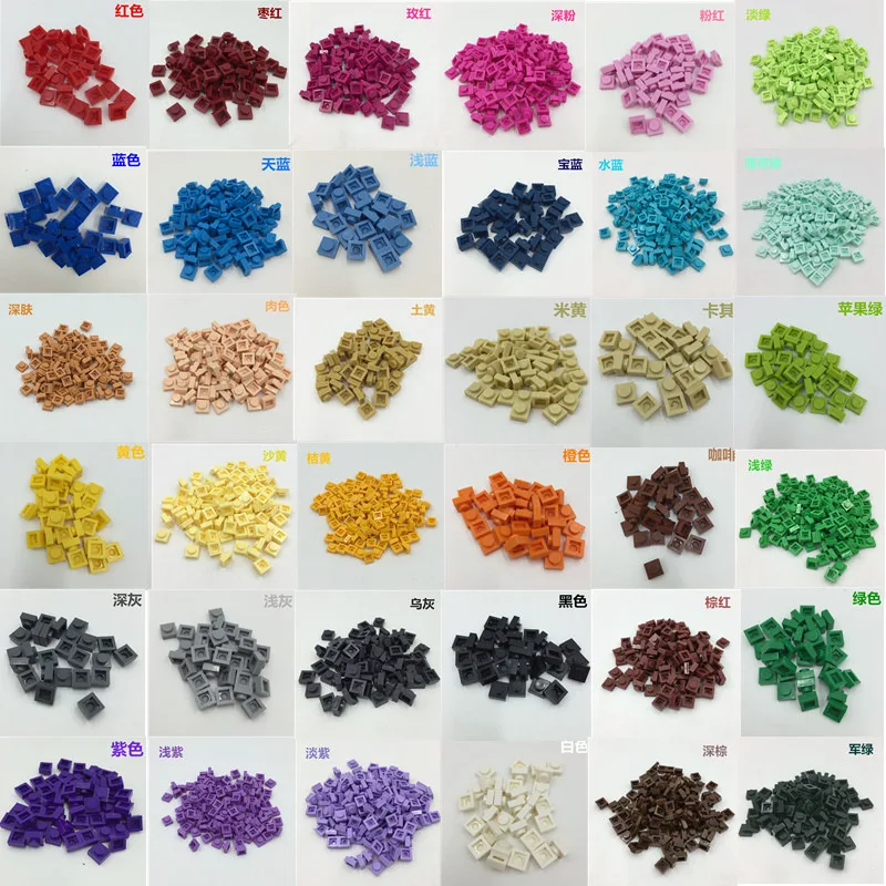 

580 Pieces Small Particle Building Blocks Toys City Diy Creative Bricks Bulk Model Figures Basic Parts Kids Assembled Painting