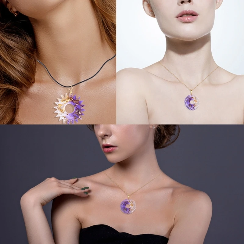 

Формы для литья ювелирных изделий из смолы, силиконовые формы для подвесок с отверстием F3MD