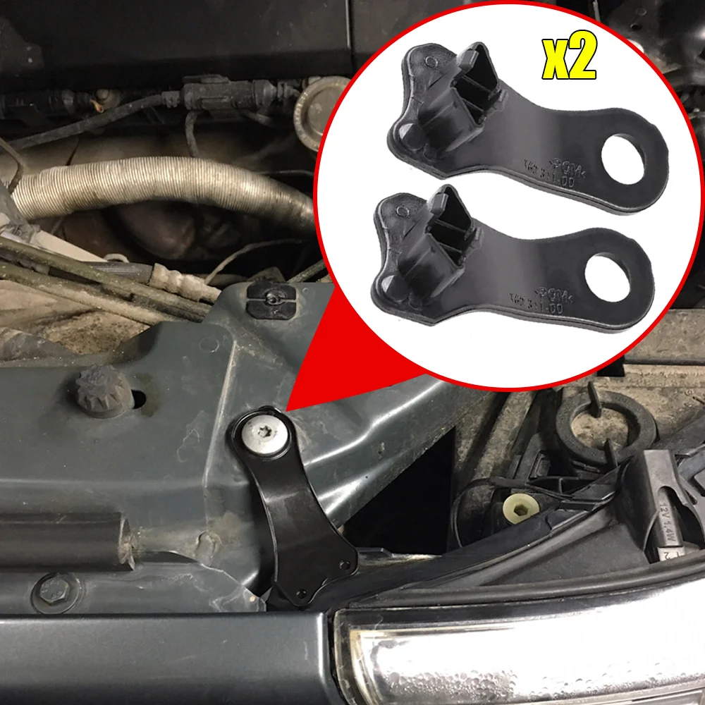 

2 шт. для BMW 5 серии E60 E61 2003-2010 гг. 63126949633 63126949634 Передние левые и правые галогенные зажимы для кронштейна фар, пластиковые черные