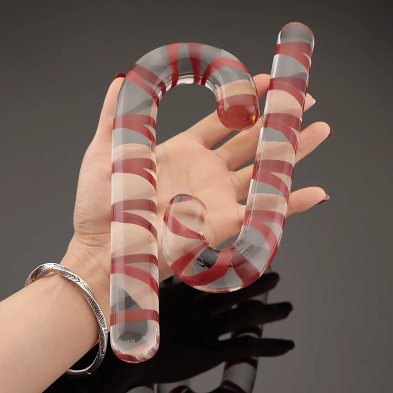 Стеклянная Анальная пробка фаллоимитатор пугвица милая кристальная конфетная