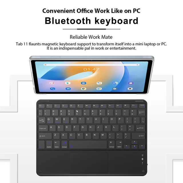 Blackview Tab 11 Tablet Android 11 Pad 8GB+128GB Unisoc T618 Octa Core 2K Display Octa Core 6580mAh Wifi Tablet PC 6