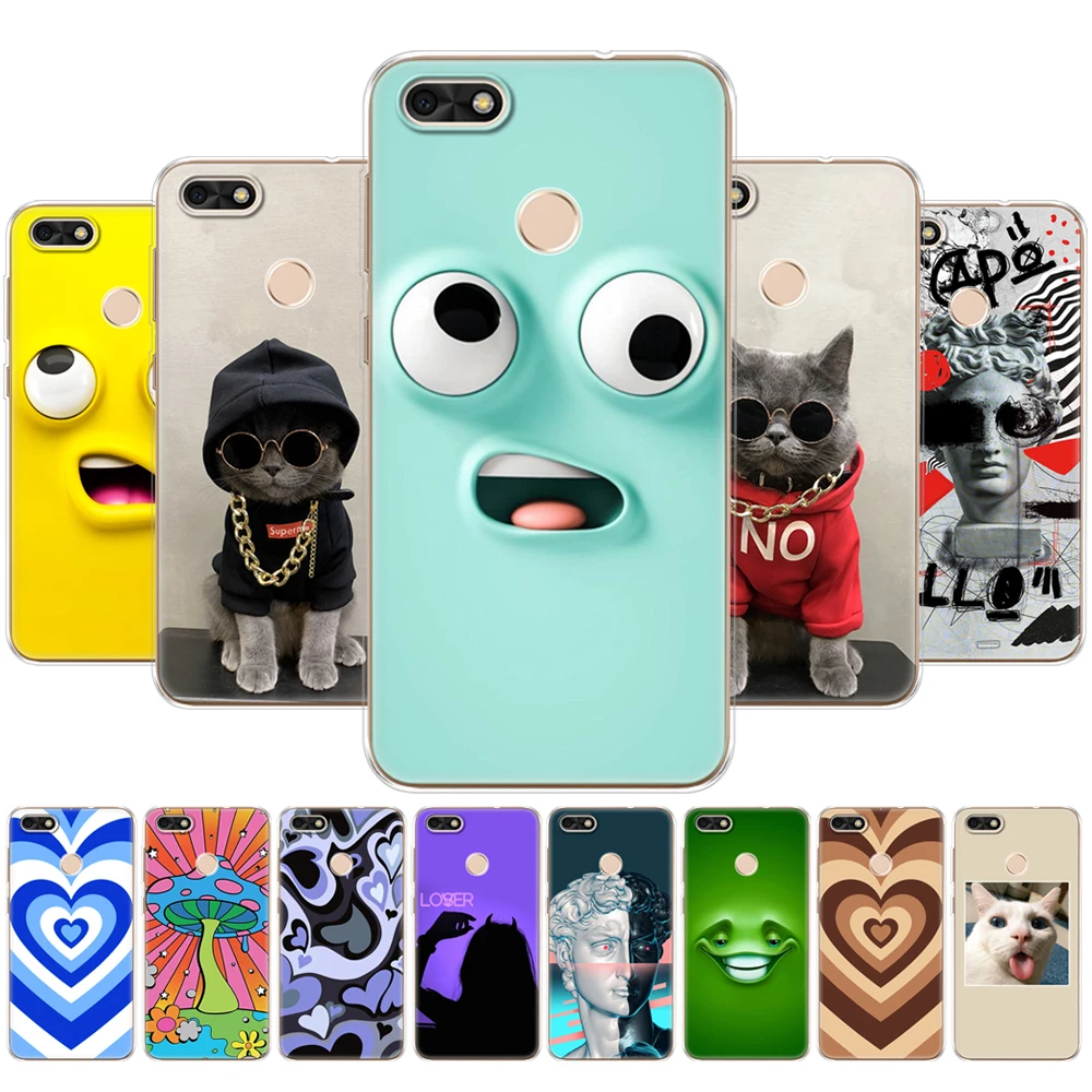 For Huawei P9 Lite Mini Case For Huawei Nova lite 2017 SLA-L22 Phone Back Cover For Huawei Y6 Pro 2017 Case Soft Silicon TPU
