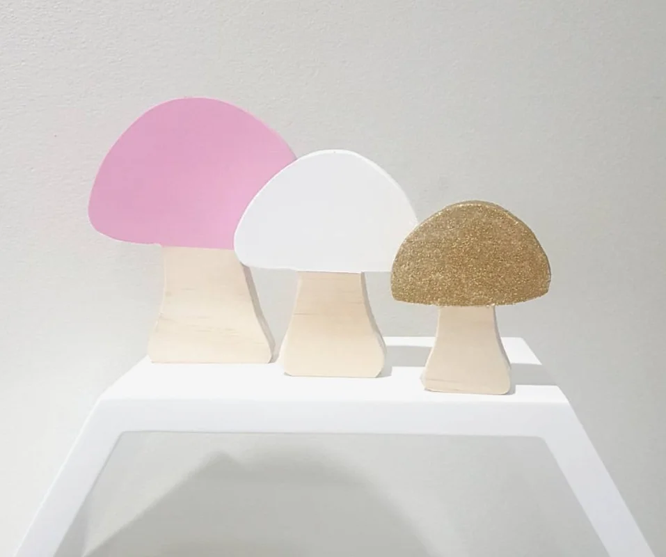 

3 шт./партия, деревянные грибы для детской комнаты