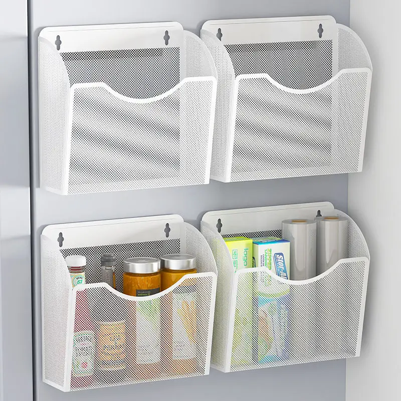 

Refrigerator Magnetic Adsorption Hanging Basket Multifunctional Mobile Portable Household Double Specification Sundries Storage