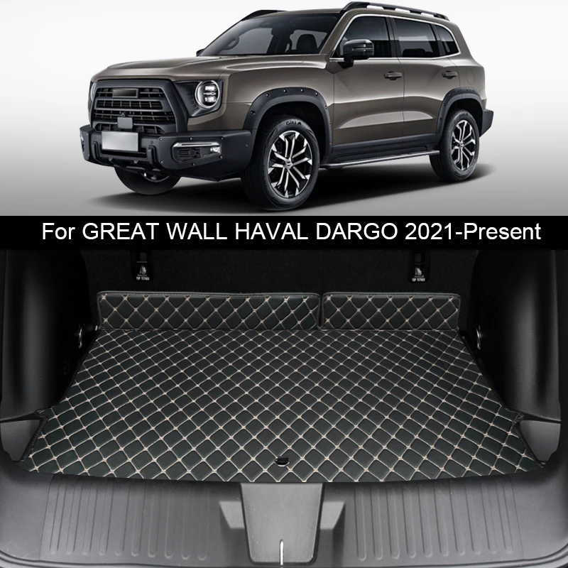 1pc Car Custom Rear Trunk Mat Anti-Dirty For Great Wall GMW Haval Dargo 2021-2025 Leather Waterproof Cargo Liner Pad Accessory