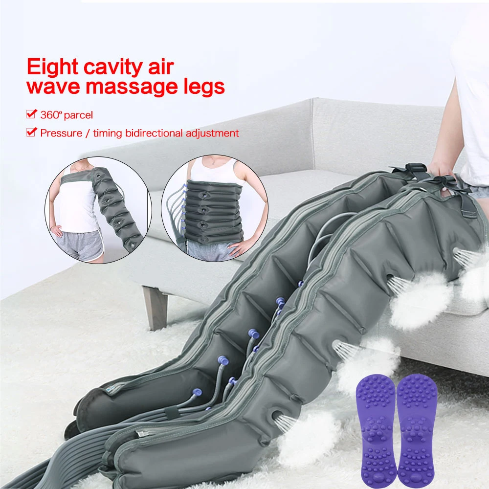 

8/6 Air Chambers Compression Massager Therapy Pain Relife Waist Foot Arm Ankles Massage Rehabilitation Equipment Care