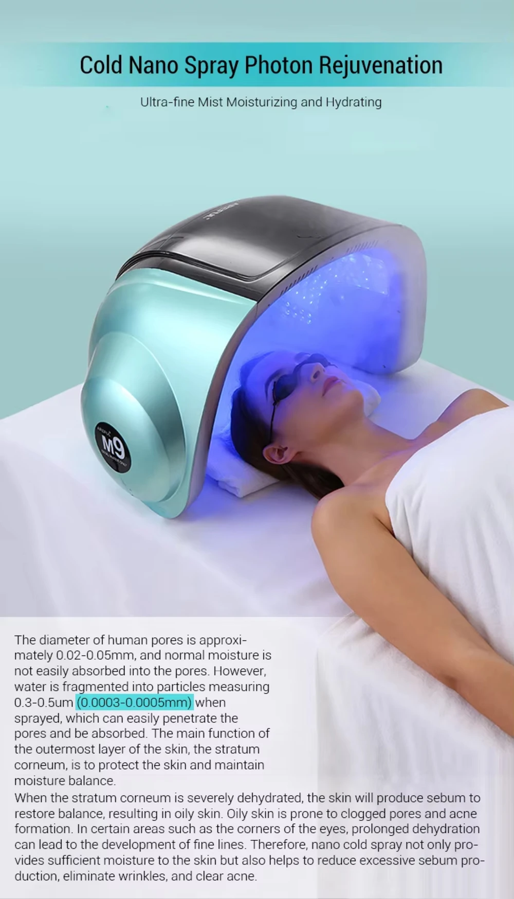 9-цветовая спектр технология 6 лампочек фототерапия лампочка с горячим и холодным