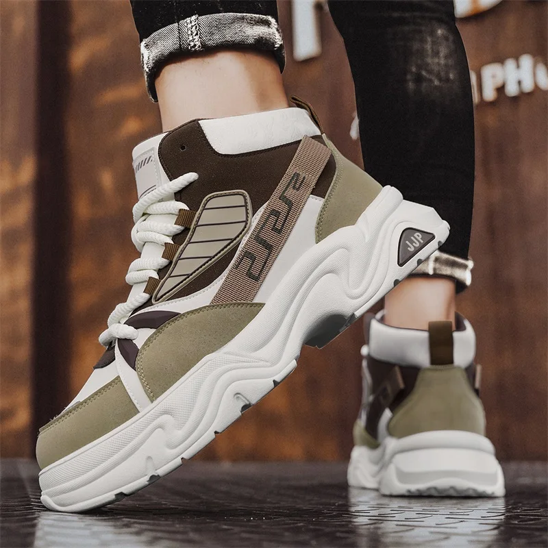 Кроссовки мужские кожаные