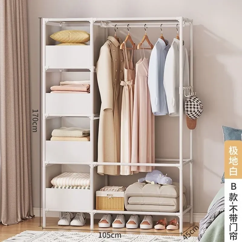 

Home Furniture Wardrobe Stand Clothes Rack Coat Stand Wearing for Clothes Hangers Children's Room Rack Coats Page Standing Racks