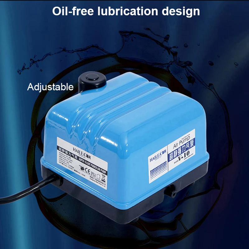 Hailea V10/V20/V30/V60 тихий аквариумный оксигенационный насос для аквариума кислородный