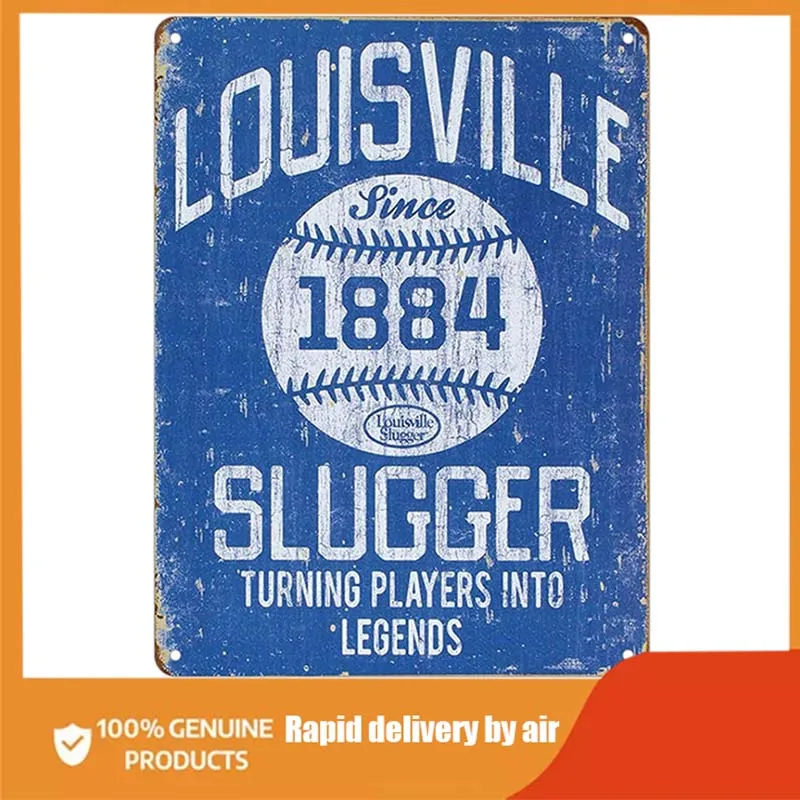 

Louisville Slugger синий бейсбол в стиле ретро винтажный Декор металлический жестяной знак металлическая пластина украшение для комнаты для мужчин