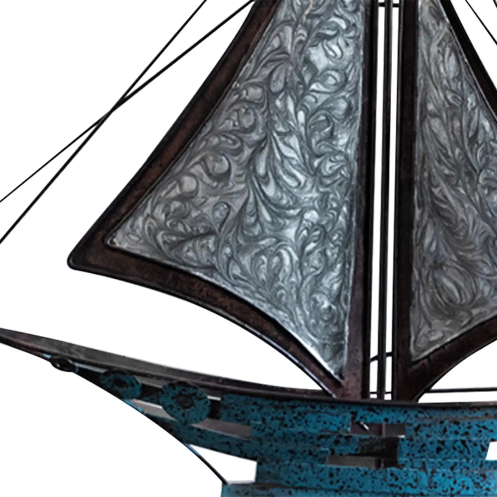 Декор парусной лодки подарок на новоселье произведение искусства железный