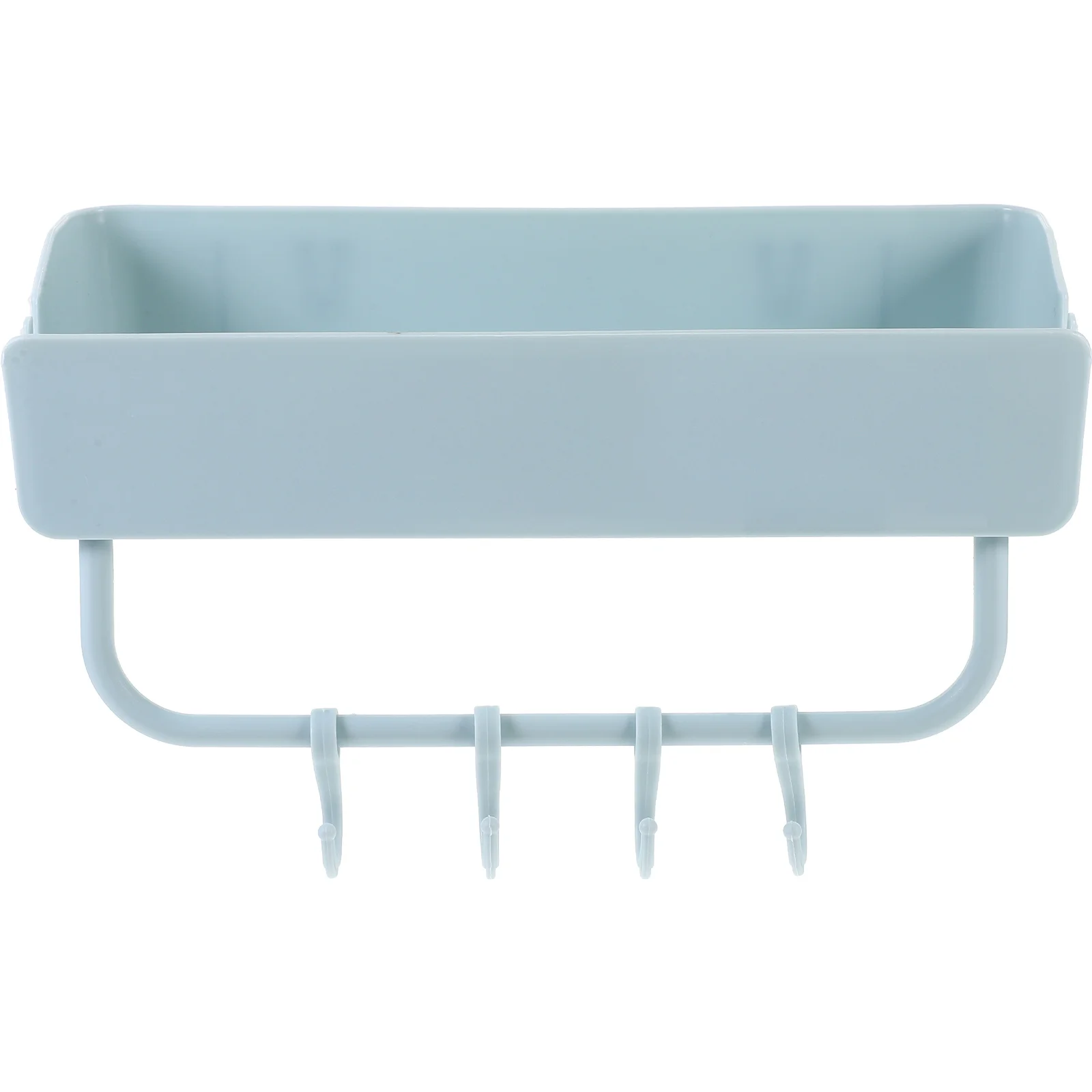 

Plastic Storage Rack Bathroom Shelf Organizer Household Wall Hanger Hooks Shower