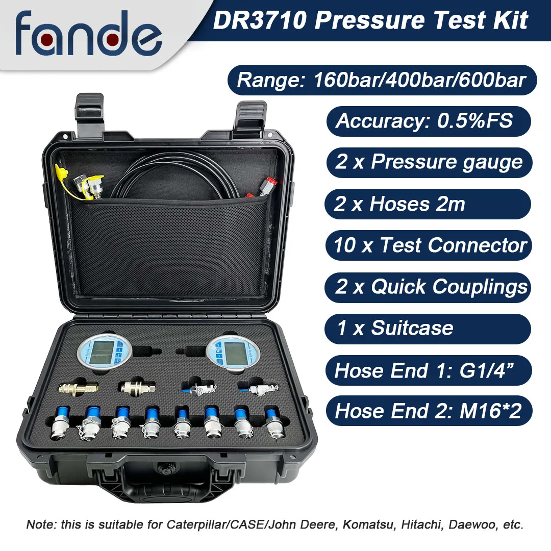 

Комплект гидравлических манометров Fande DR3710 600 бар / 400 бар