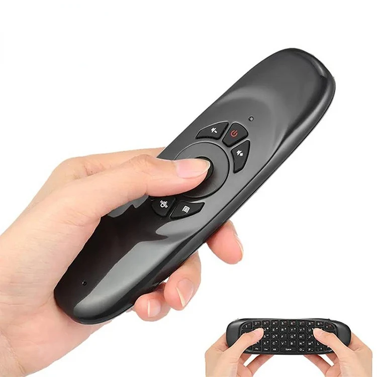 Factory supply 2.4GHz Wireless air mouse C120 with mini Keyboard Remote Control for Set Top Box