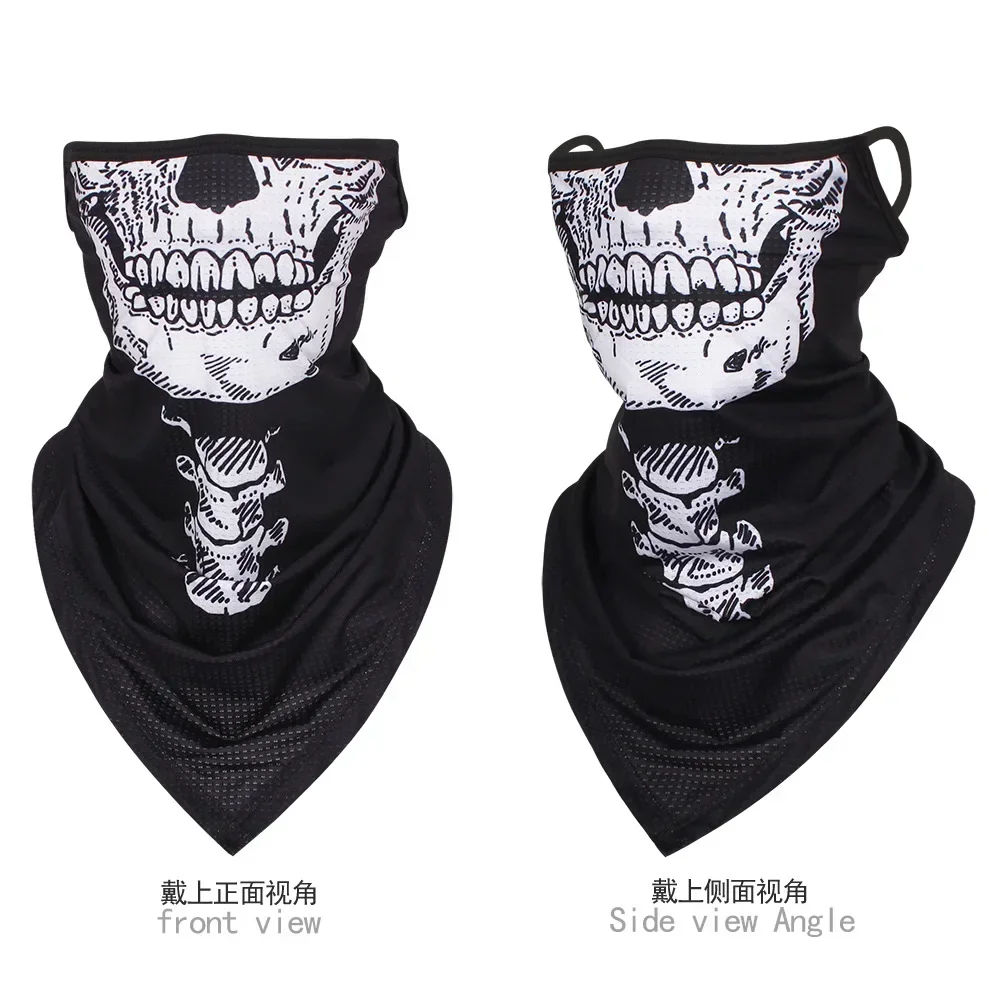 

Дышащая эластичная бандана для лица, шарф-труба с черепом, чехол для лица мотоциклиста, грелка для шеи, ветрозащитная, велосипедная маска,