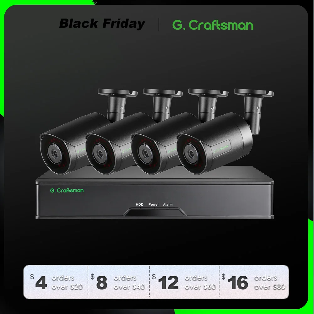G.Craftsman 6MP POE IP Camera Kit