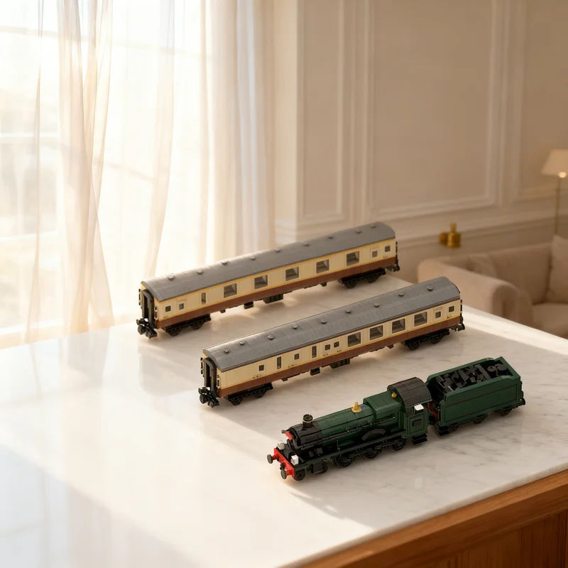 Фото 5997 деталей MOC-модели поезда Shakespeare Express 