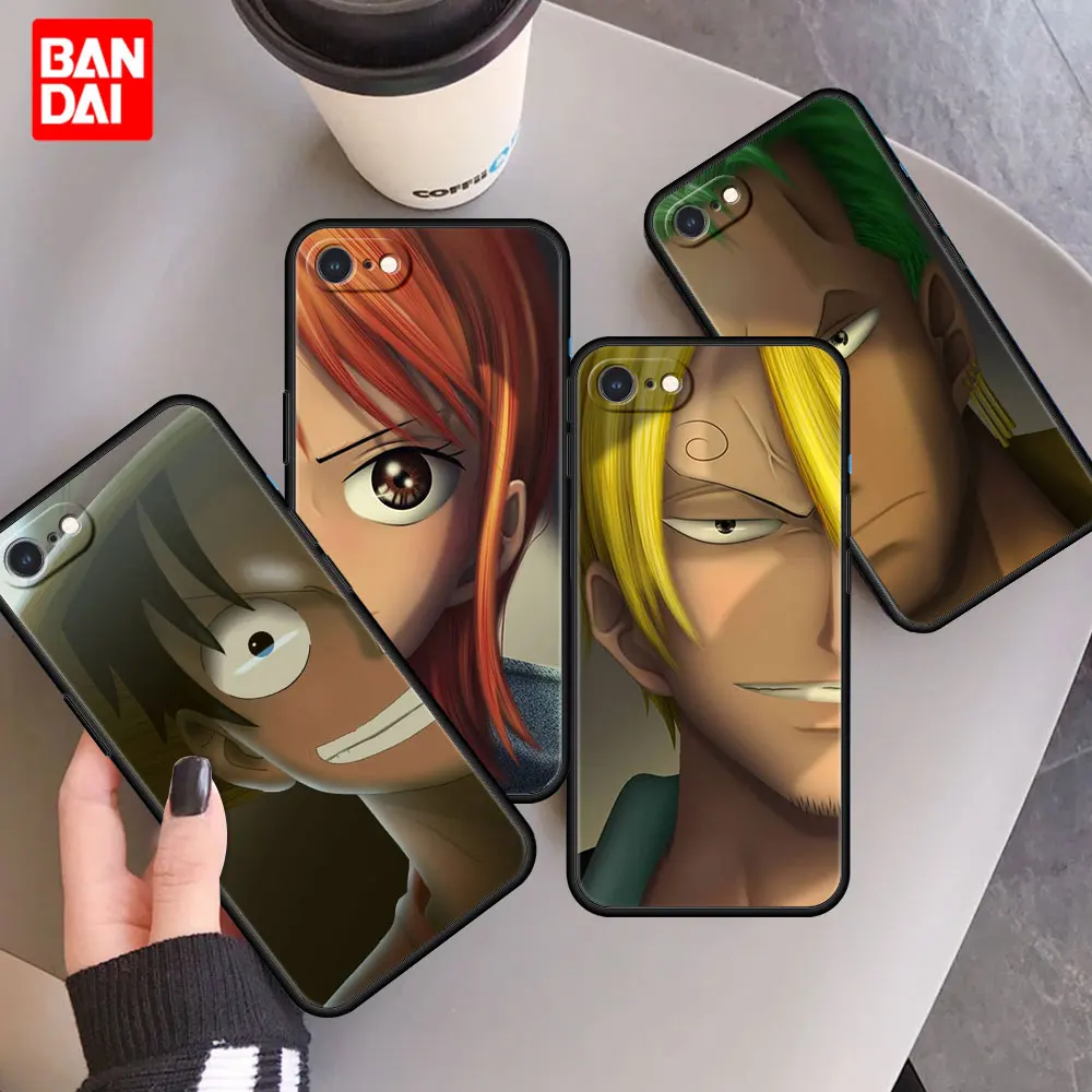 

One Piece Zoro Luffy Case for iPhone 6 6S 7 8 SE 2020 X XS XR Plus Max Matte Casing Bag Style Black Fashion Cover Phone Silicone