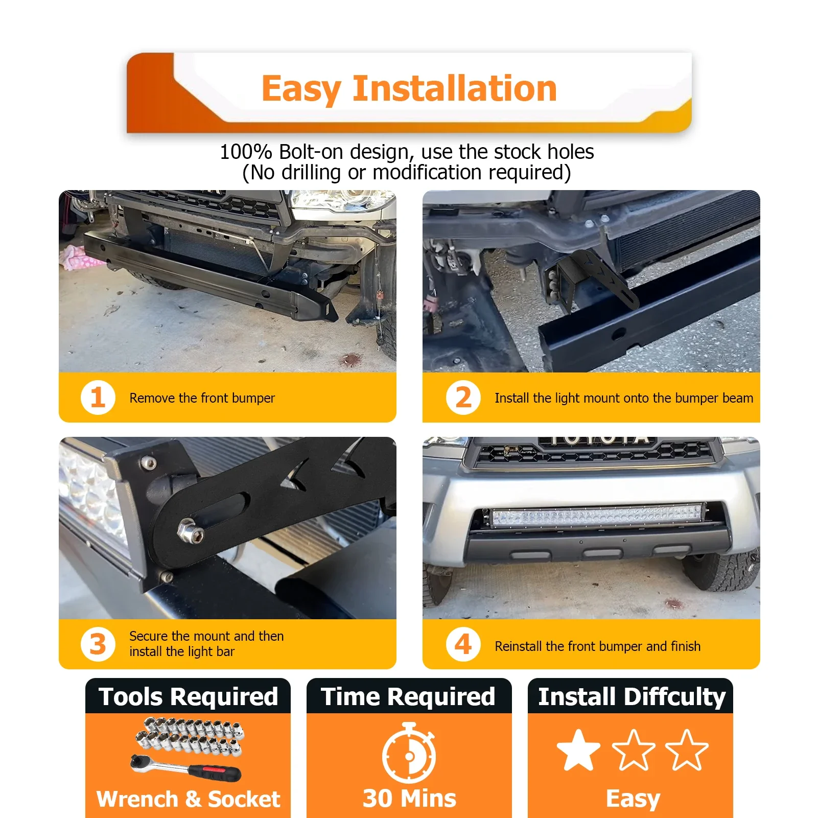 Для 2003-2009 Toyota 4runner 4-го поколения автомобильный передний бампер нижний гриль