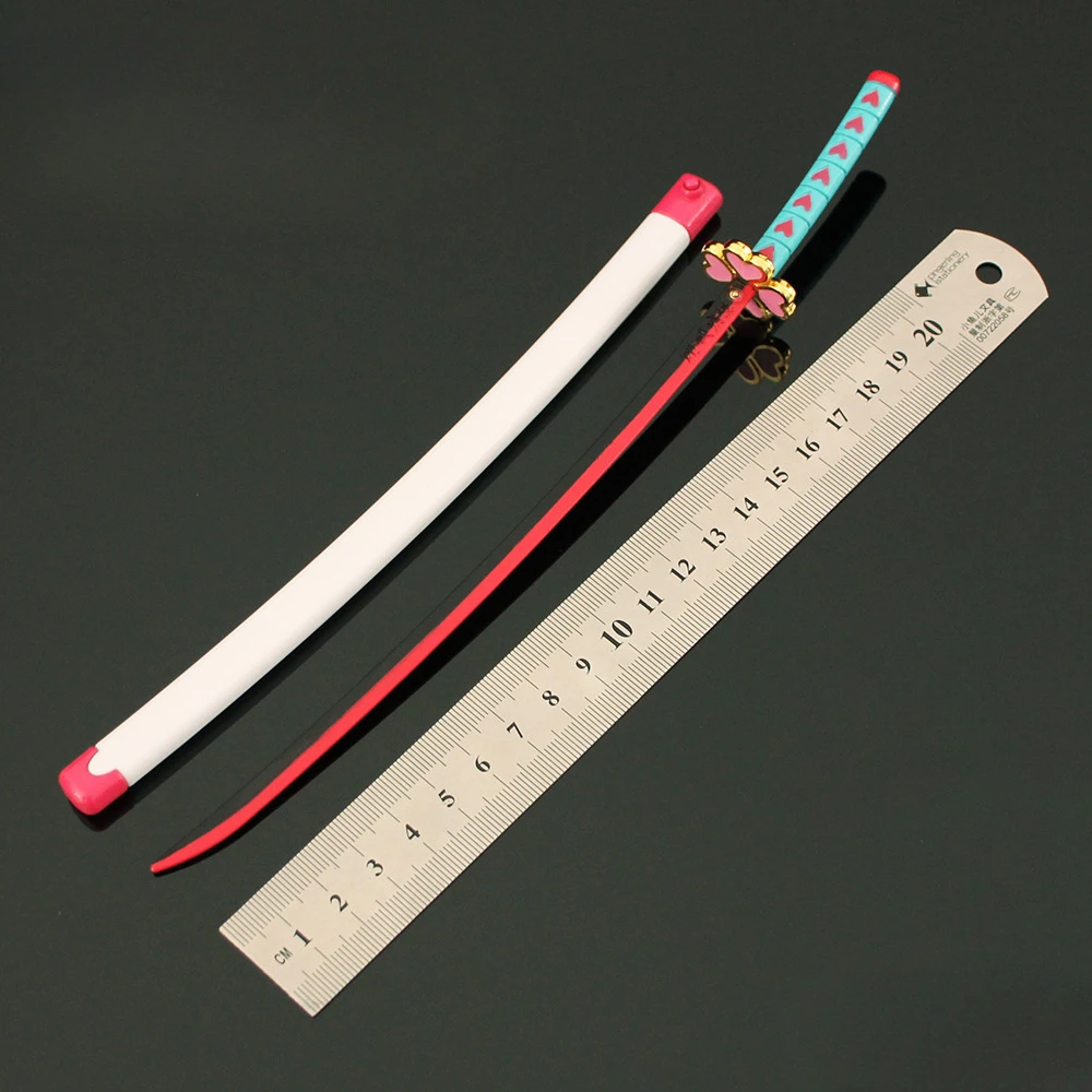 26 см Catapult Sword Металлическая модель Demon Salyer Tomioka Giyuu Фигурка Оружие Tsuyuri Kanao Katana Kanroji