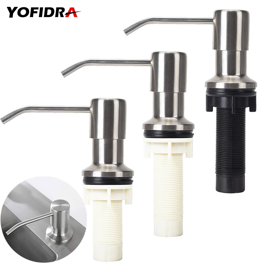 

Liquid Soap Dispensers Soap Dispenser Extension Tube Kit for Kitchen Sink Metal Under Deck Counter in Sink Mounted