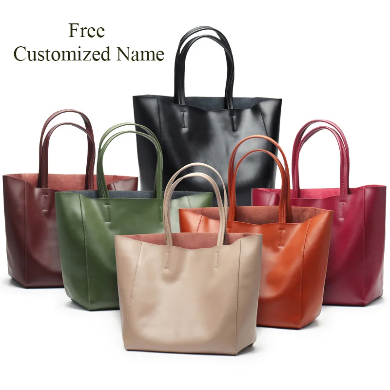 

Women's Genuine Leather Casual Shoulder Tote Bag Luxury Summer Beach Handbag Soft Cowhide Large Capacity Shopping Mummy Bag Gift