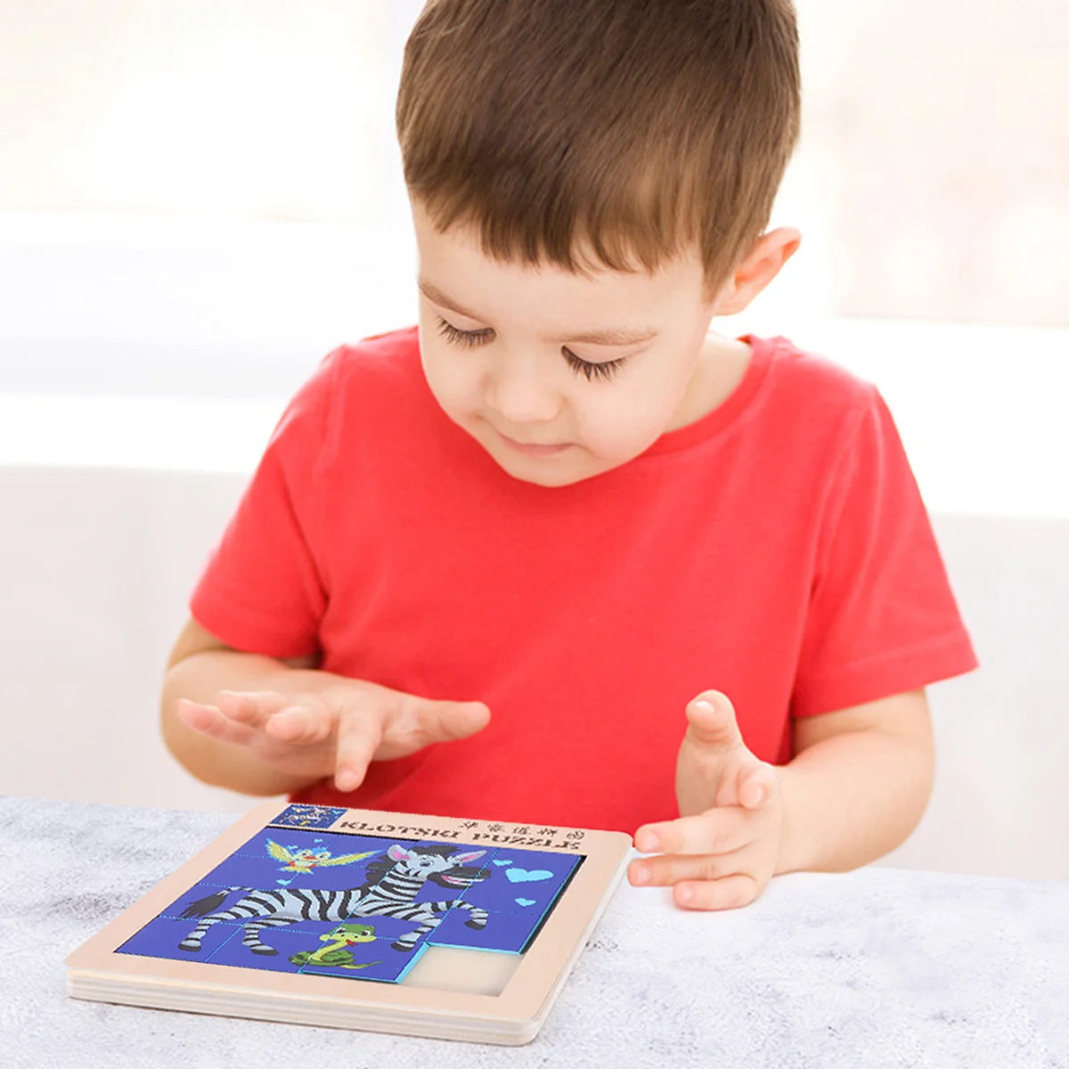 

Детский конструктор-пазл из двух частей