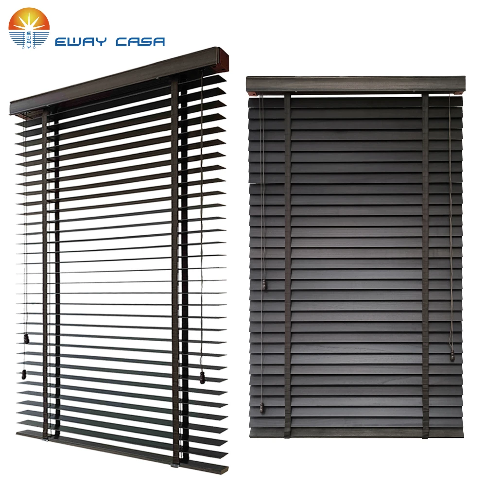 Деревянные венецианские жалюзи EWAY CASA, деревянные жалюзи из искусственного дерева, жалюзи для окон, белые шторы для спальни MB_TM