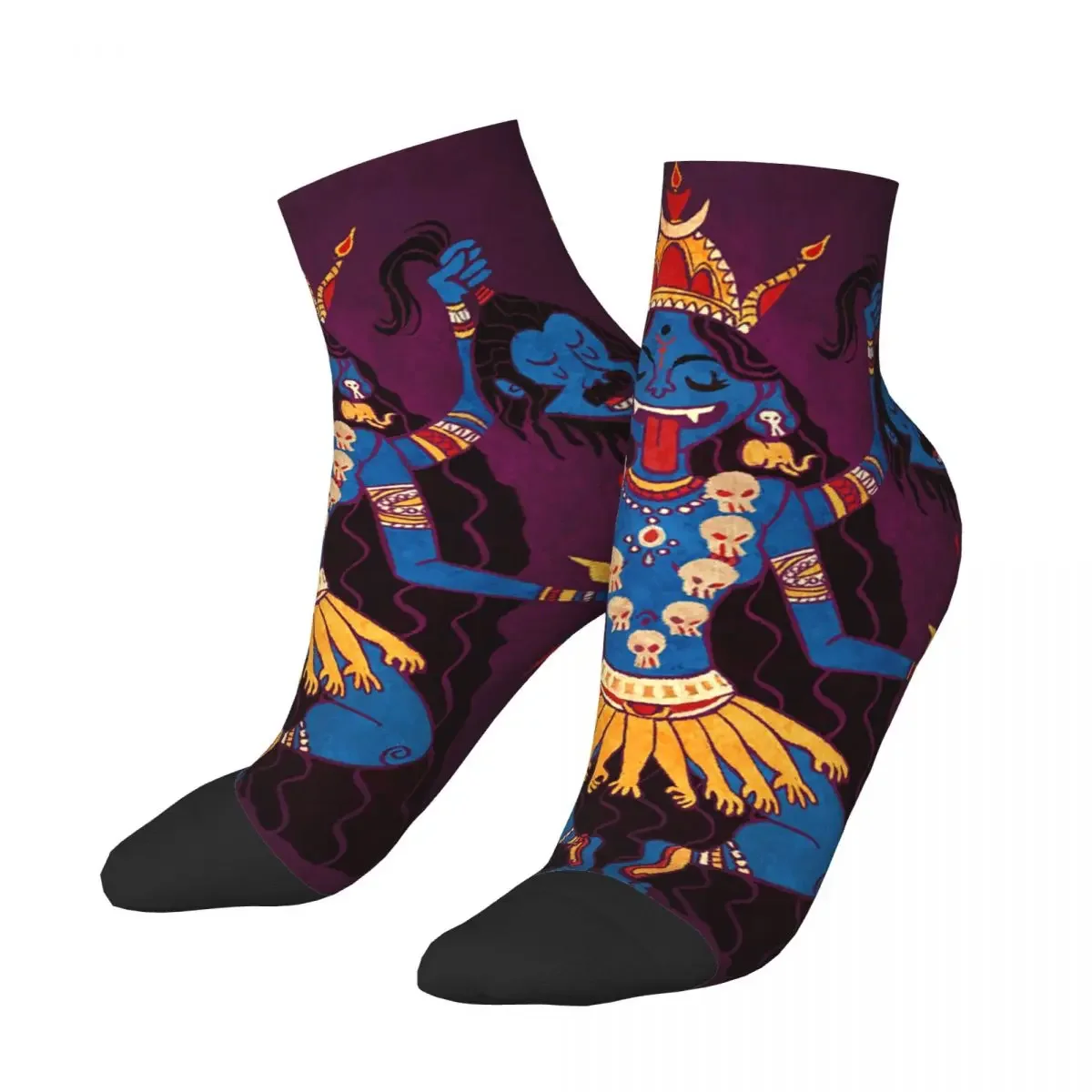 Фото Носки Cosmic Kali Ma-Hindu Goddess Of Destruction, мягкие чулки в стиле Харадзюку, всесезонные носки, аксессуары для мужчин и женщин, подарки №1