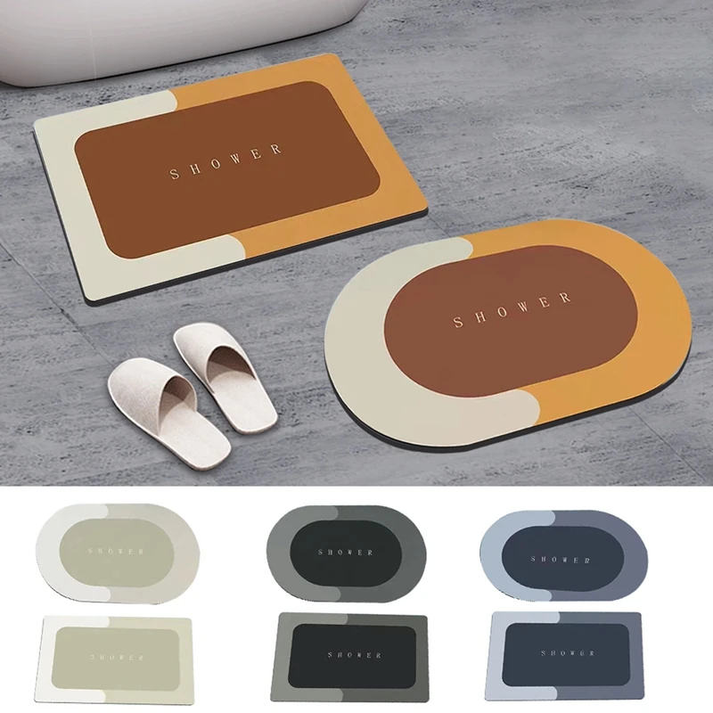 Акция! Домашний напольный коврик супер впитывающий для ванной Быстросохнущий