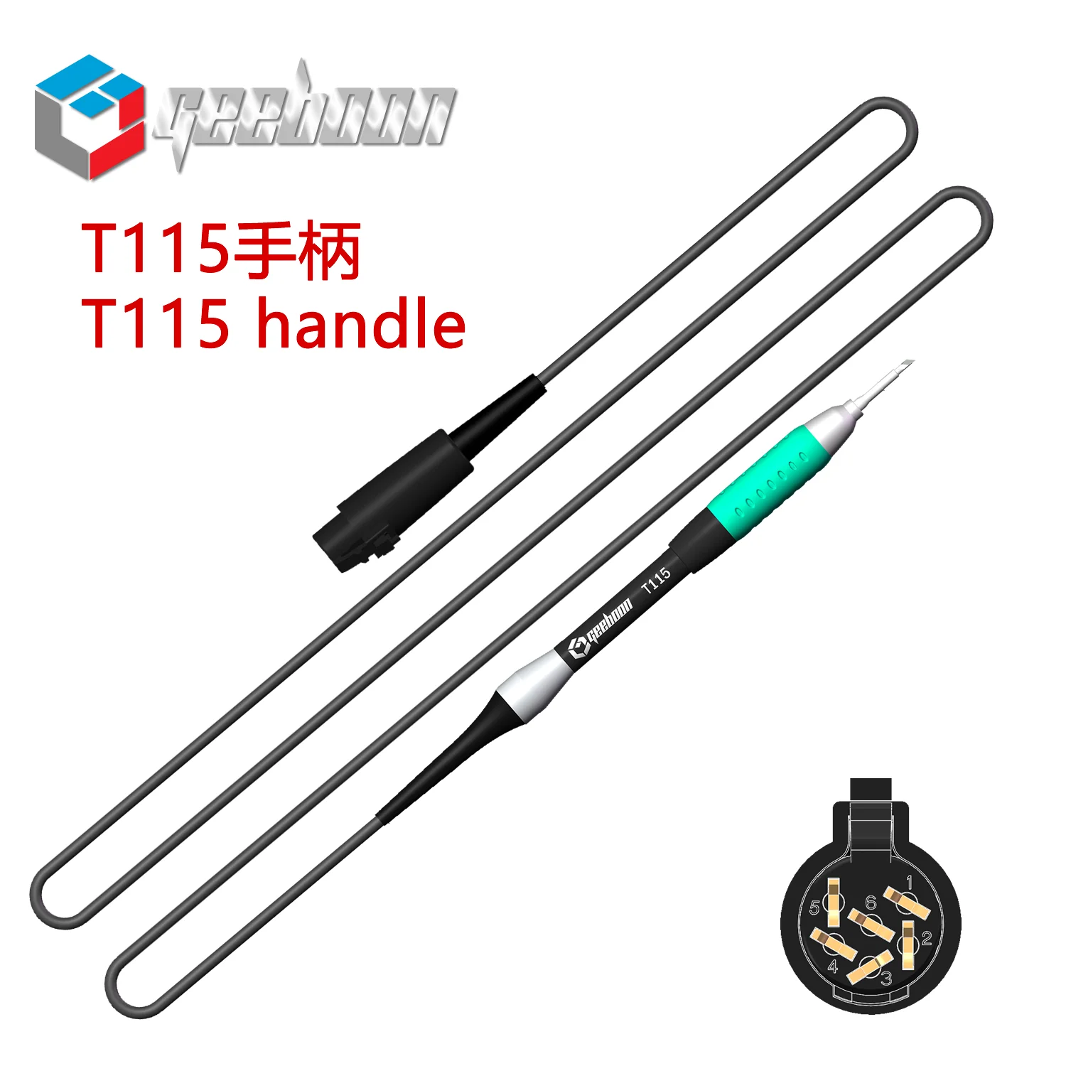 Фото Ручка для паяльной станции, совместимая с T245/C115/T12, а также с паяльными жалами C210/C245/C470/T12/C11 №2