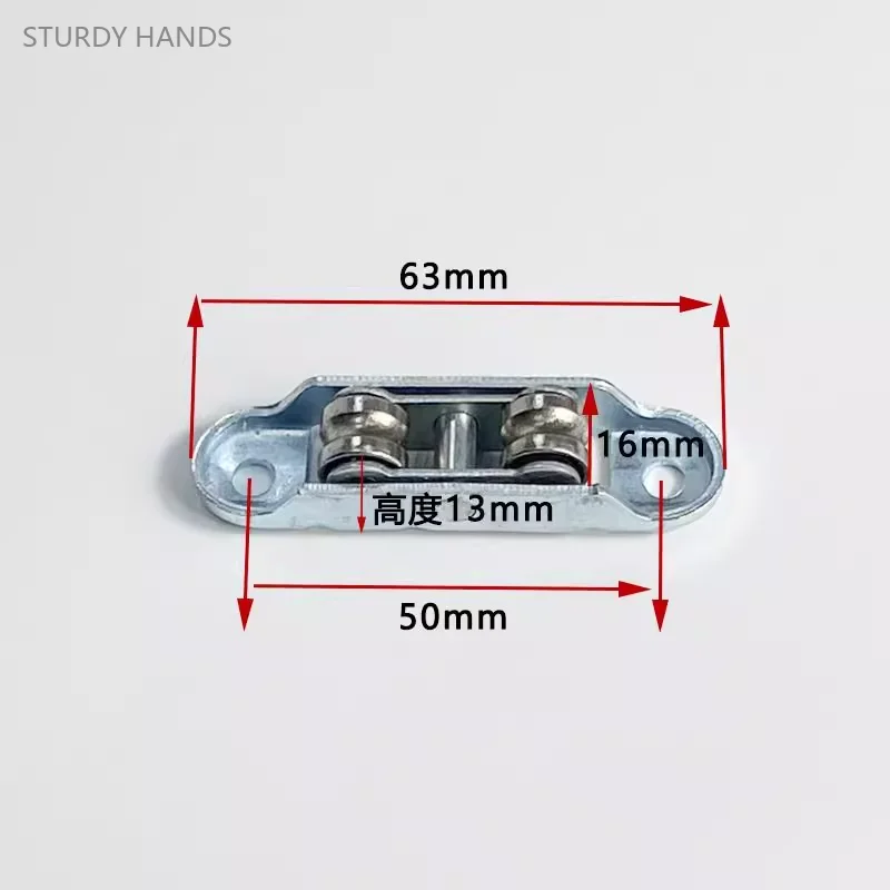 10 шт. железо оцинкованный старомодный пластиковый стальной оконный шкив