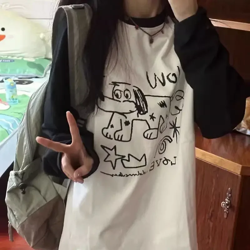 Женская футболка с коротким рукавом и круглым вырезом