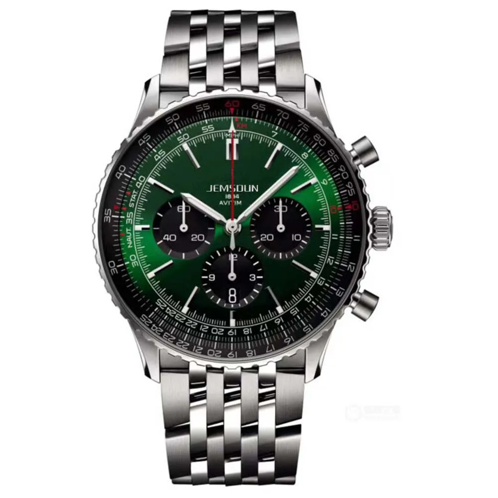 

2023 Luxury Original Brand Men's Watch Navitimer BR01 Fashion Business Timepiece 44MM Date Quartz Clock with watches