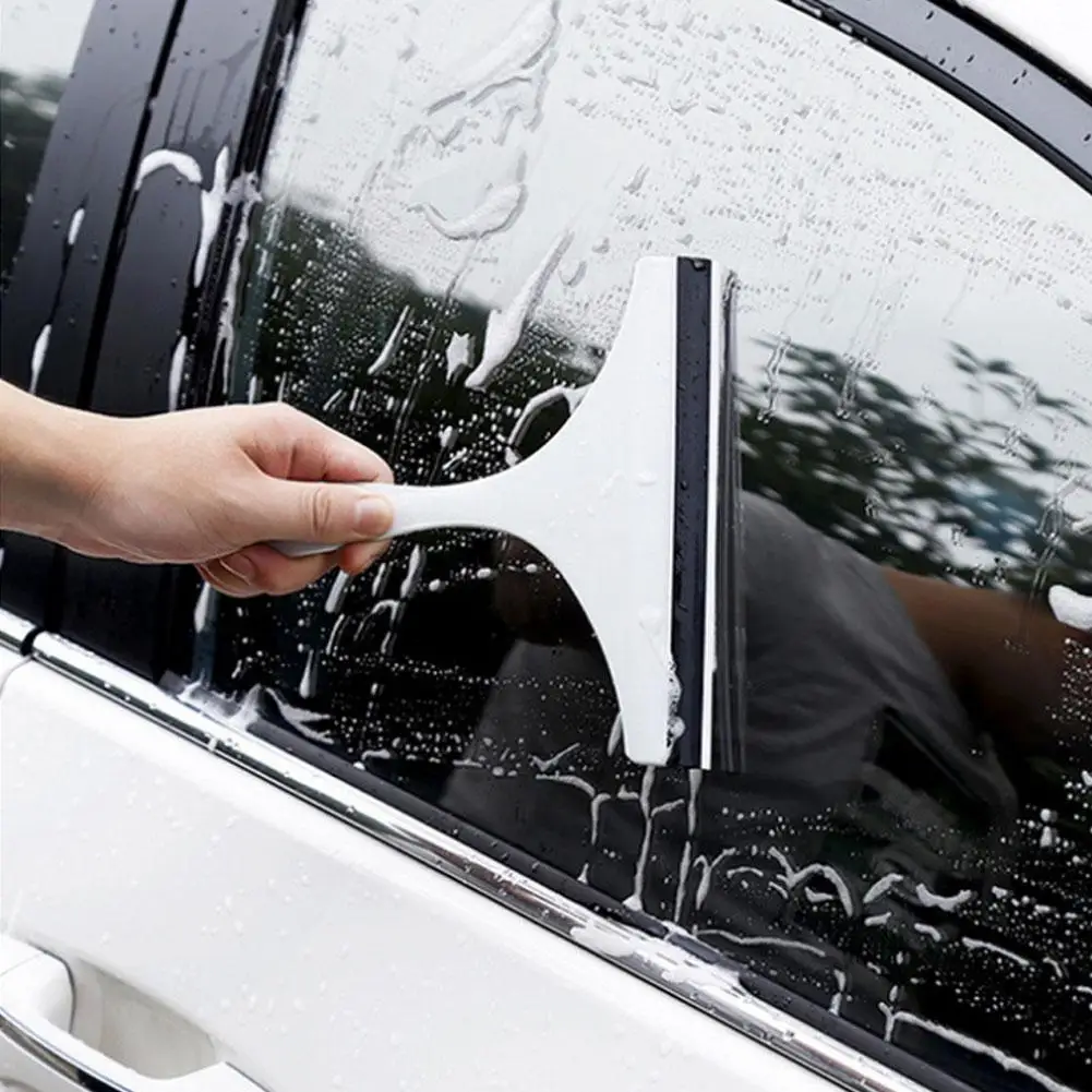 

Glass Wiper Household Double-sided Wipe Cleaner Ergonomic Handle Mirror Brush Window Cleaning Tool