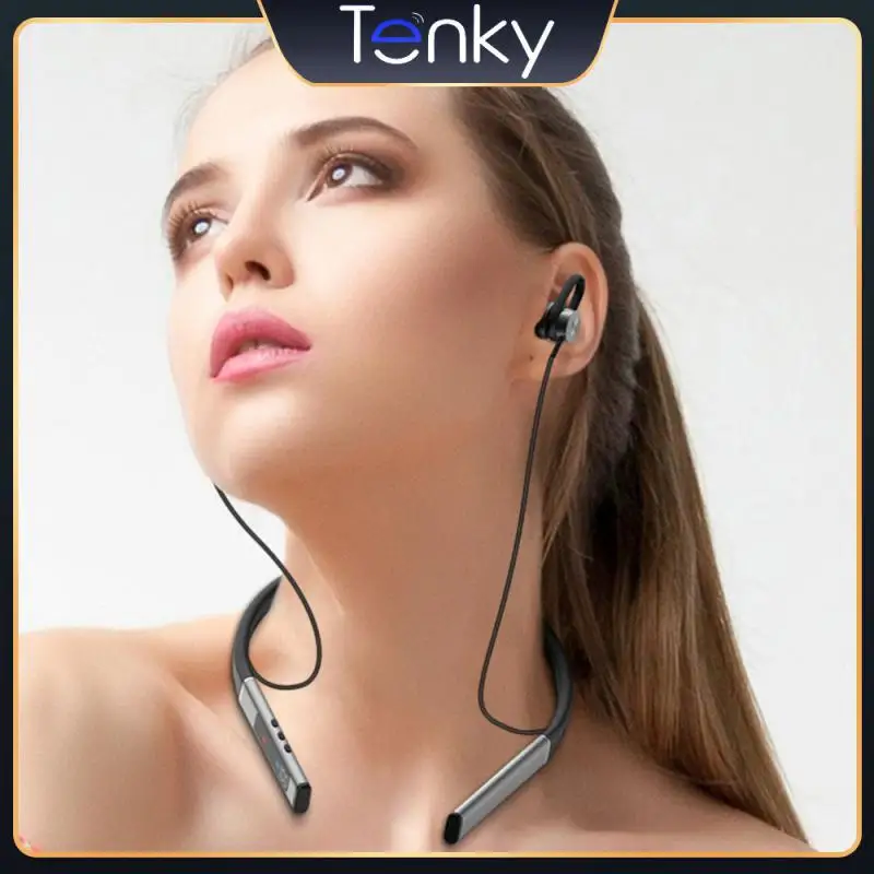 

Hd Call Gaming Headset Neck Hanging Earphones Waterproof Headset Low Latency New 2023 Stereo Earbuds With Card Headphones